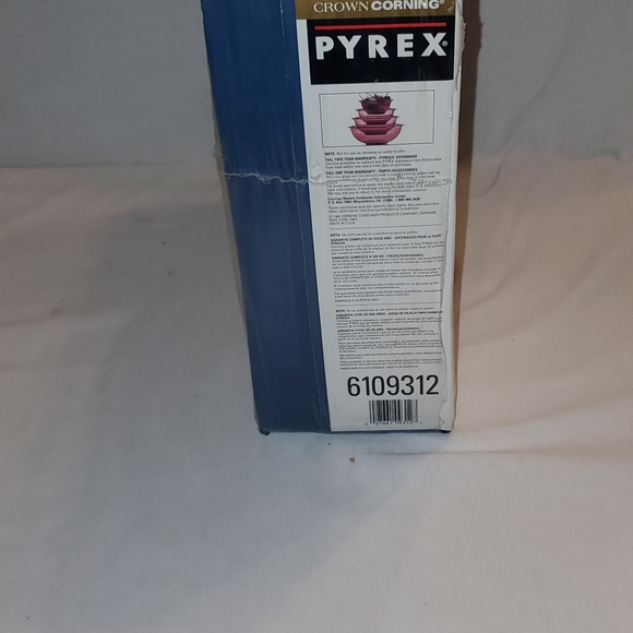 Vintage 1992 Crown Corning Cranberry Pyrex 4 Piece Mixing Bowl Set - Picture 5 of 9